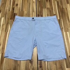 Greyson Golf Shorts Mens 40 Blue Chino Performance Stretch 9" Inseam Flat Front